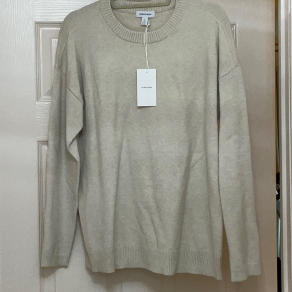 Nordstrom Cream Crew Neck Sweater